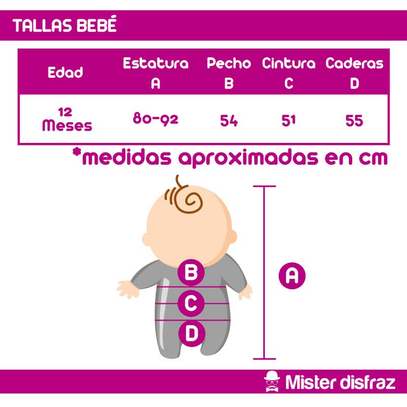 Tallas Disfraz de Diablo Drako Bebé Halloween - Disfraces de Halloween para Bebés Originales - MisterDisfraz.com