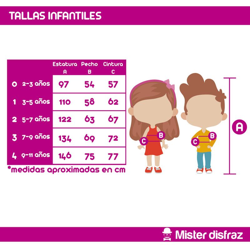 Tallas Disfraz de Reina Malvada Espejito Infantil - Disfraces de Halloween para Niños y Niñas Infantil - MisterDisfraz.com