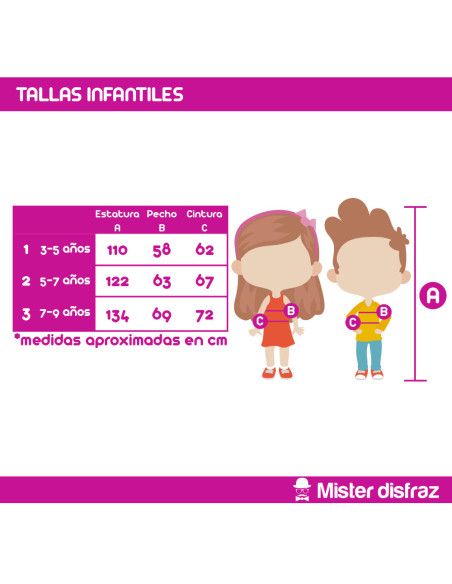 Tallas Disfraz de Rey Medieval Felipe para Niño - Disfraces Medievales para Niña y Niño - MisterDisfraz.com