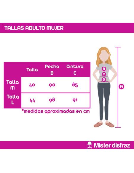 Tallas Disfraz de Alemana Rayas para Mujer - Disfraces de Países para Carnaval y Fiestas Temáticas - MisterDisfraz.com
