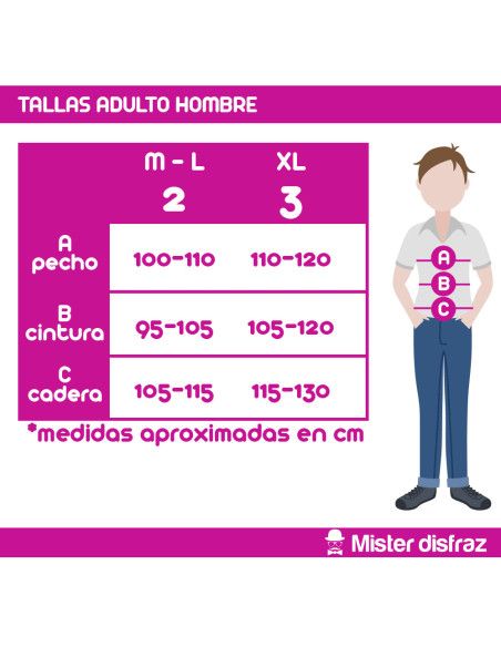 Tallas Disfraz Papa Noel  Rellenito para Hombre - MisterDisfraz.com