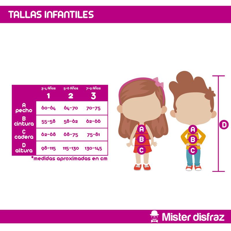 Tallas Disfraz de Pastora Rojo y Negro Infantil - Disfraces de Navidad Infantiles para niño y niña - MisterDisfraz.com