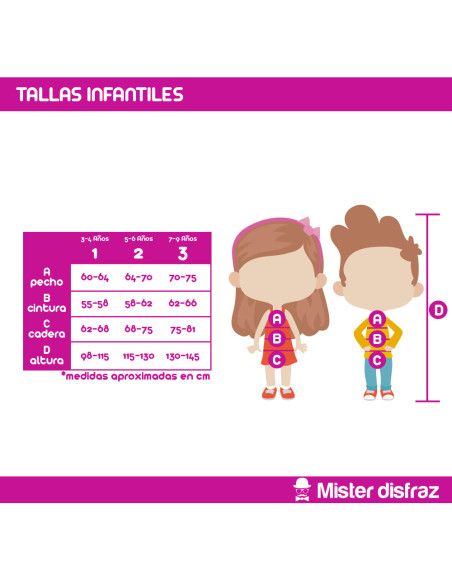 Tallas Disfraz de Pastora Rojo y Negro Infantil - Disfraces de Navidad Infantiles para niño y niña - MisterDisfraz.com