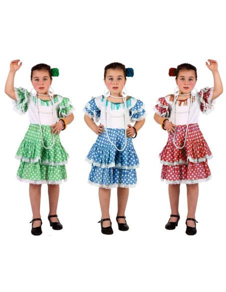 Disfraz de Sevillana Bebé Surtidas - Disfraces del Regionales y Paises para Bebés - MisterDisfraz.com