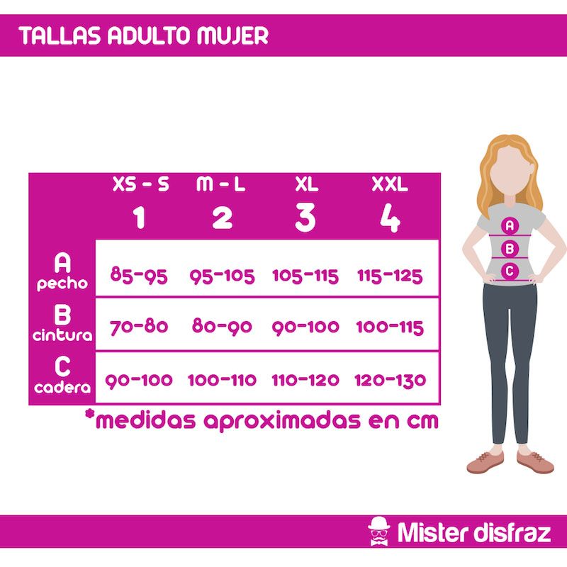 Tallas Disfraz de Blancanieves para Mujer - Disfraces de Cuentos y Fantasia para Hombre y Mujer Adulto - MisterDisfraz.com