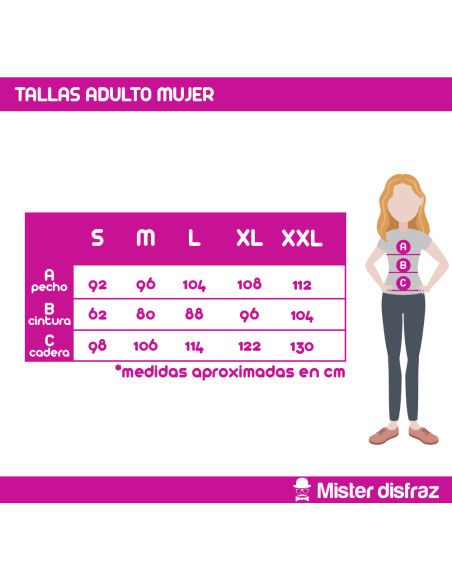 Tallas Disfraz de Salomé Delux para mujer - Disfraces de Profesiones y Oficios para Adultos - MisterDisfraz.com