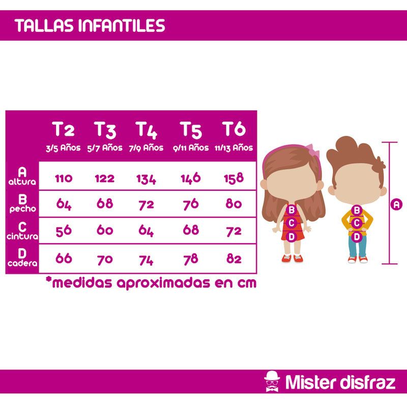 Tallas Disfraz de Vaquera Bandida para niña - Disfraces de Indios y Vaqueros para Niños y Niñas - MisterDisfraz.com