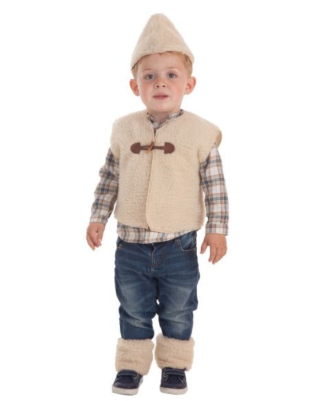 Disfraz de Pastor con Chaleco para Bebé - Disfraces de Navidad para Bebé  - Mister Disfraz