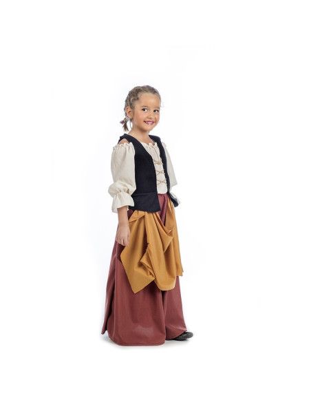 Disfraz de Campesina Medieval para niña - Disfraces Medievales infantiles - Mister Disfraz