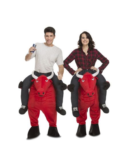 Disfraz de Toro Rojo a Hombros para Hombre y Mujer