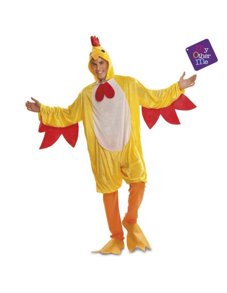 Disfraz de Gallo Amarillo para Hombre - Disfraces adultos de Animales