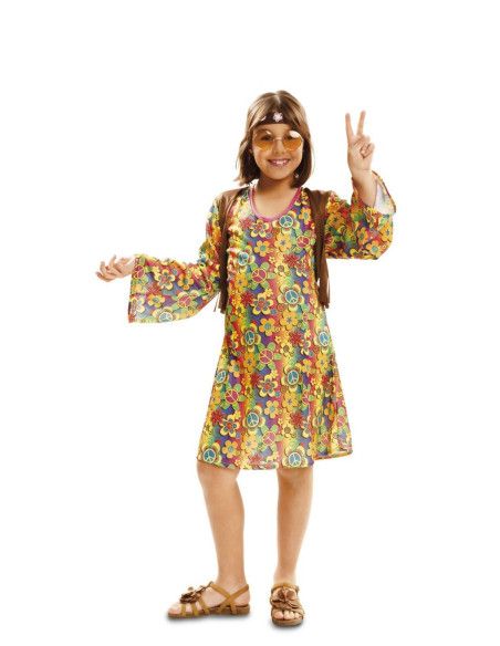 Disfraz de Hippie Happy para Niña