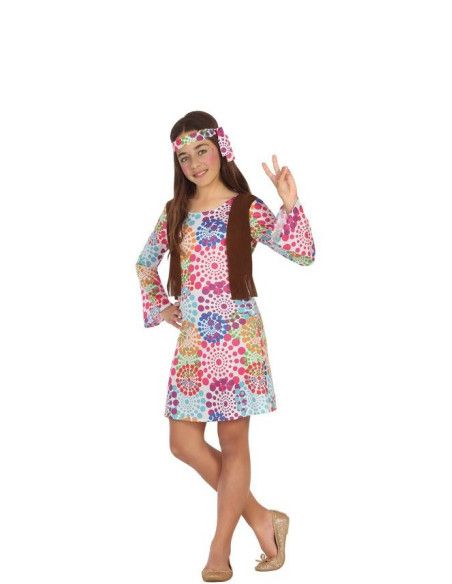 Disfraz de Hippie de la Paz para Niña