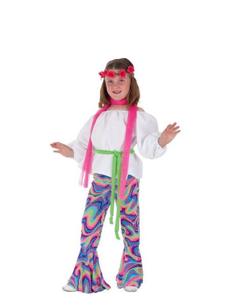 Disfraz de Hippie Guateque para Niña