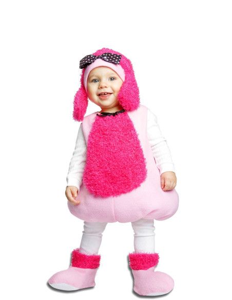 Disfraz de Perrita Poodle Rosa para Niña.