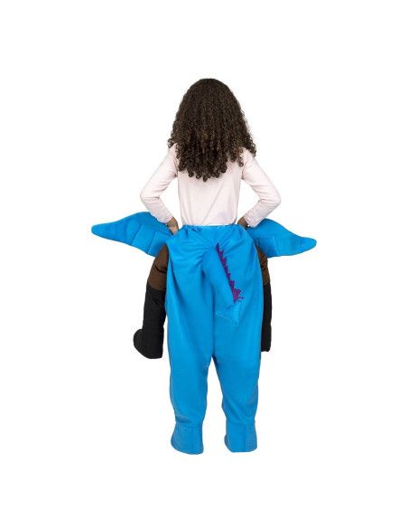 Trasero Disfraz de Dragón Azul a Hombros para Niños