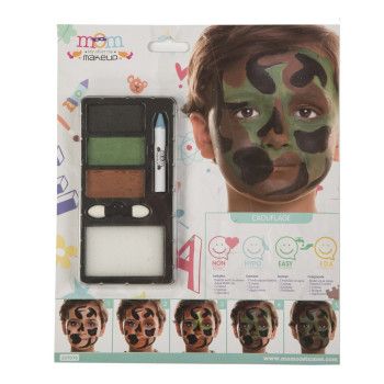 Kit  de Maquillaje de Camuflaje infantil