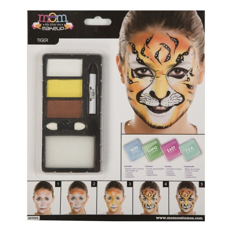 Kit de Maquillaje de Tigre adulto