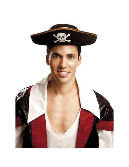 Sombrero Pirata de Fieltro para Adulto