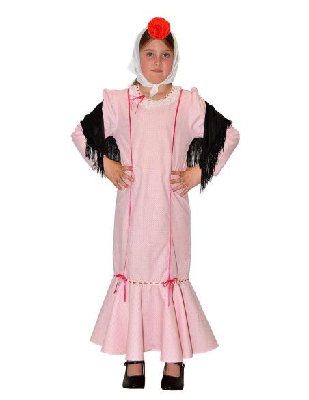 Disfraz de Chulapa Rosa para Niña