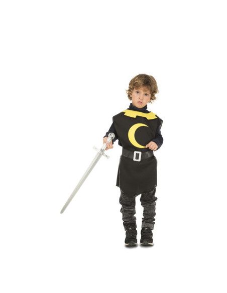 Disfraz de Peto Medieval Negro para Niño