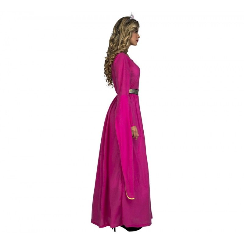  Perfil Disfraz de Princesa Medieval Rosa para Mujer