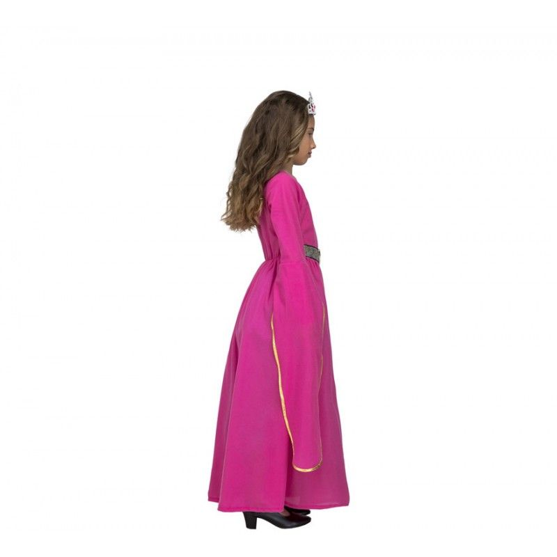 Perfil Disfraz de Princesa Medieval Rosa para Niña