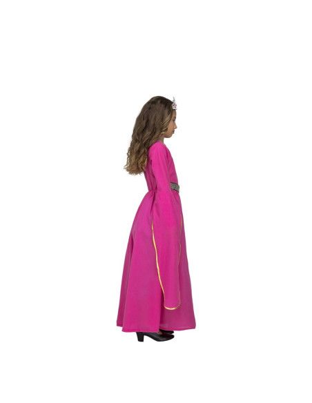 Perfil Disfraz de Princesa Medieval Rosa para Niña