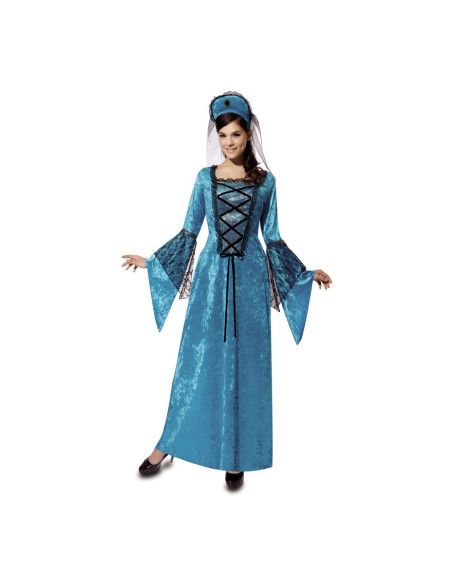Disfraz de Princesa Medieval Azul para Mujer