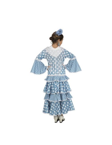 Espalda Disfraz de Flamenca Huelva para Niña