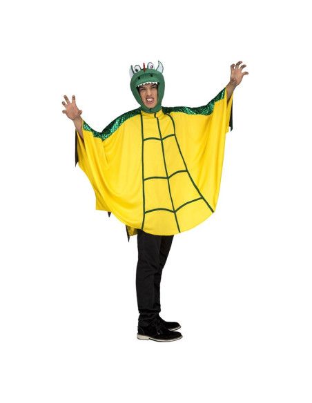 Disfraz de Dragón Verde y Amarillo para Adulto