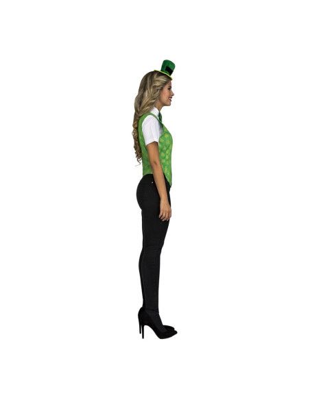 Perfil Disfraz de Irlandesa con Chaleco para Mujer