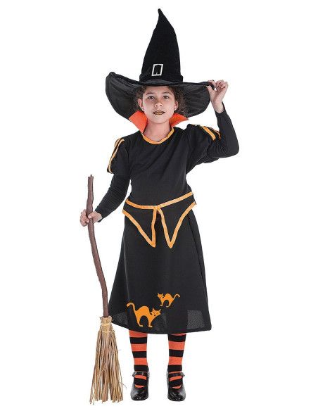 Disfraz de Bruja Carol Niña Halloween - Disfraces Halloween Infantil - MisterDisfraz.com