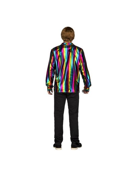 Espalda Disfraz o Camisa Disco multicolor para hombre