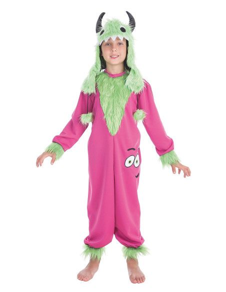 Disfraz de Monster Verde Mimoso - Disfraces para Niños y Niñas de Animales Infantiles - MisterDisfraz.com