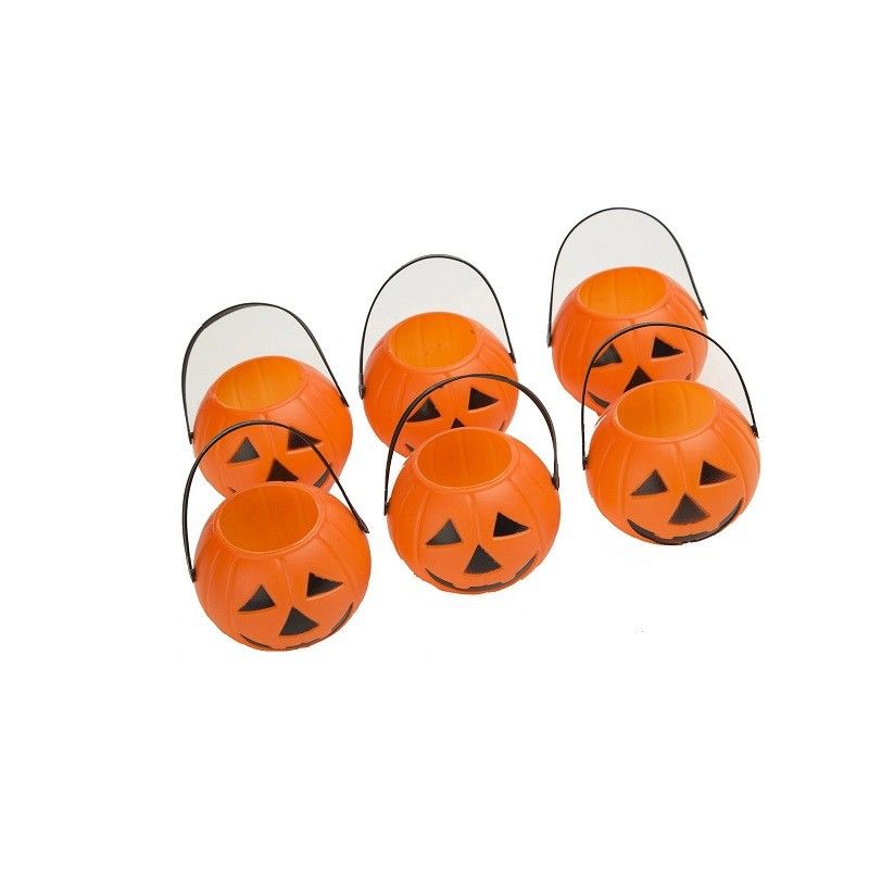 Set de 6 Calabazas Pequeñas con Asas de 7 cm