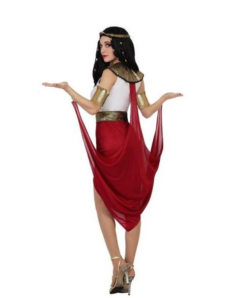 Disfraz de Egipcia Velo Rojo para Mujer - Disfraces de Romanos Griegos y Egipcios - MisterDisfraz.com