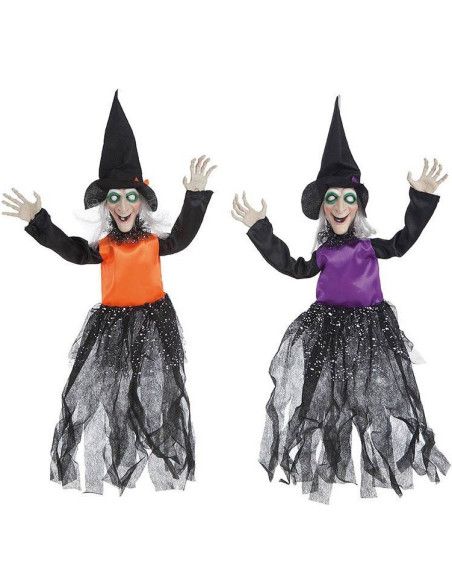 Colgante Bruja Lentejuela de 60 cm - Complementos y Accesorios para tu Disfraz de Halloween - MisterDisfraz.com