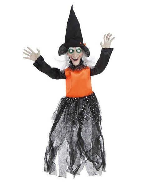 Colgante Bruja Lentejuela de 60 cm - Complementos y Accesorios para tu Disfraz de Halloween - MisterDisfraz.com