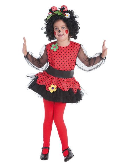 Disfraz de Mariquita Niña - Disfraces de Insectos para Niñas y Niños - MisterDisfraz.com