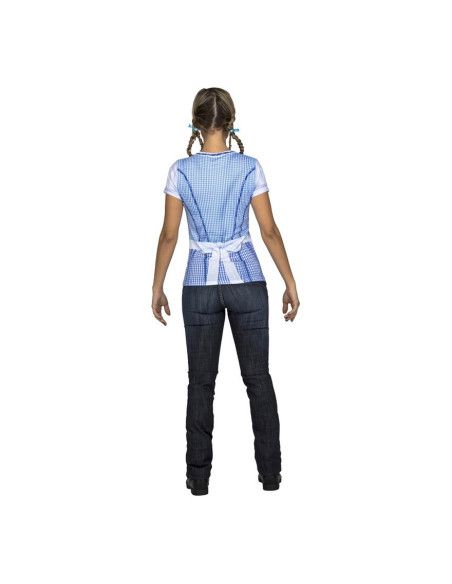 Espalda Camiseta de Alemana Azul Oktoberfest para Mujer