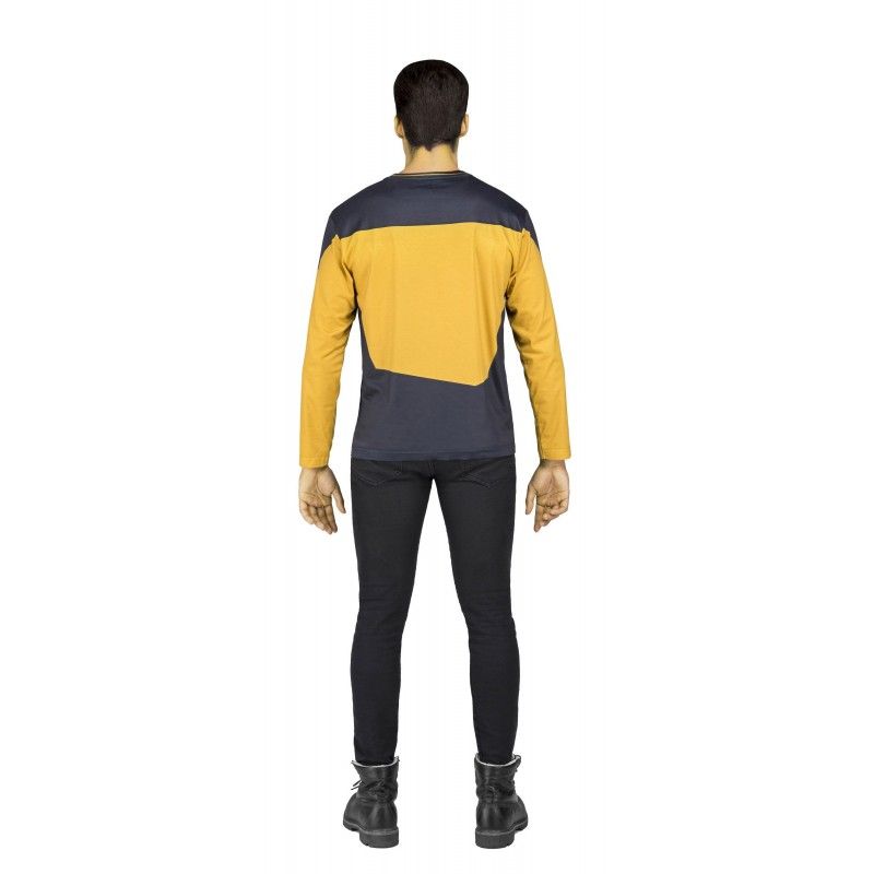 Espalda Camiseta Disfraz de Data de Star Trek para hombre