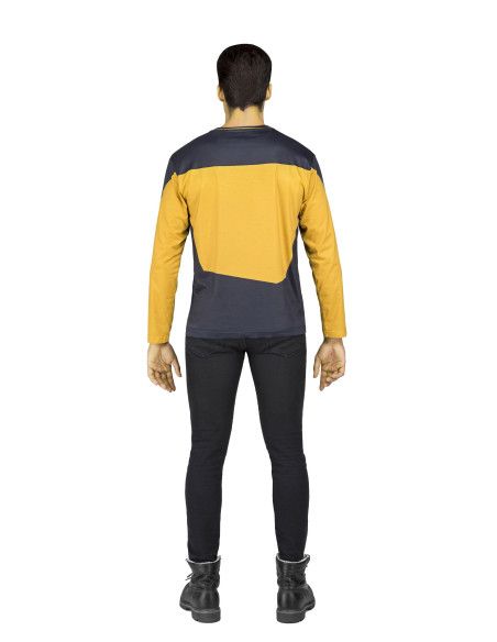 Espalda Camiseta Disfraz de Data de Star Trek para hombre
