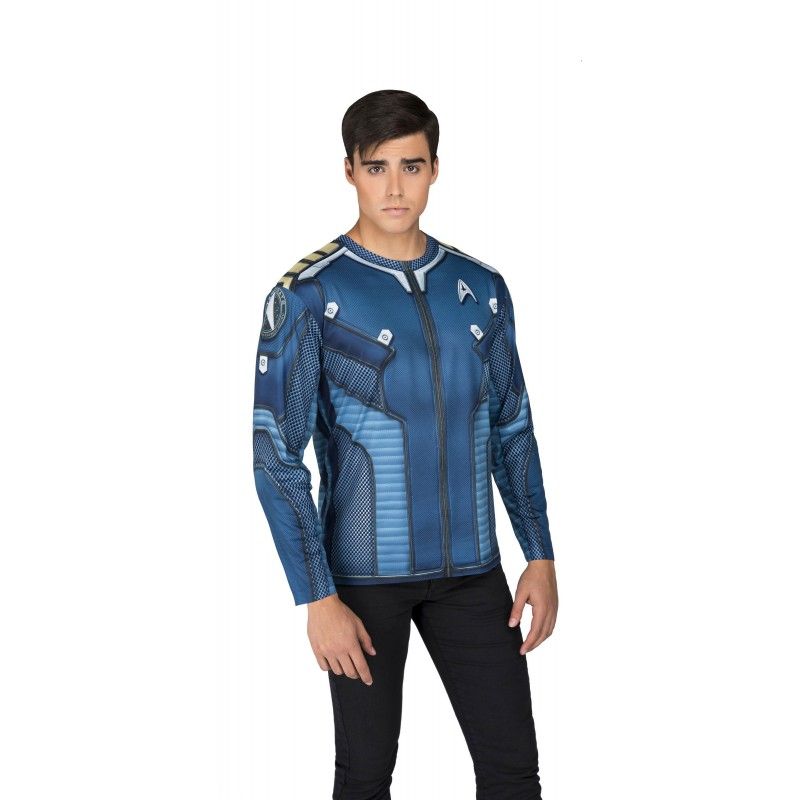 Detalle - Camiseta Disfraz de Chaqueta de Kirk de Star Trek para hombre