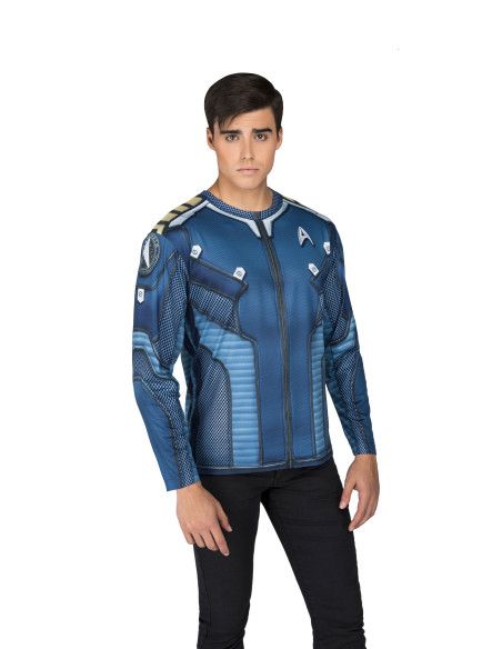 Detalle - Camiseta Disfraz de Chaqueta de Kirk de Star Trek para hombre