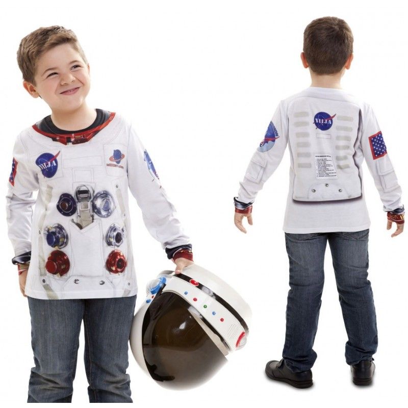 Detalle - Camiseta disfraz Astronauta para niños