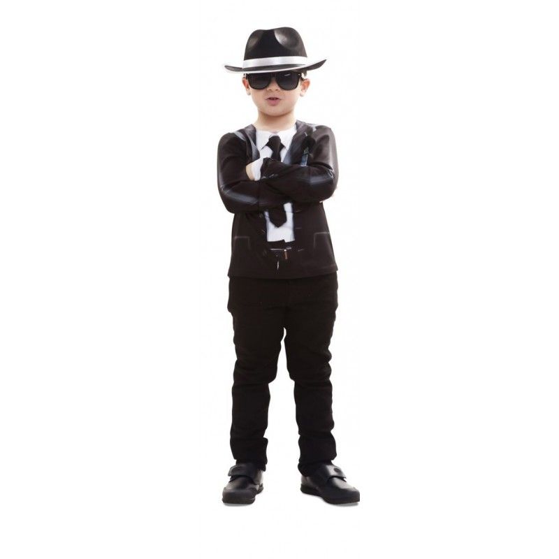 Detalle - Camiseta disfraz Blues Brothers para Niño