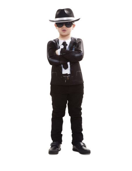 Detalle - Camiseta disfraz Blues Brothers para Niño