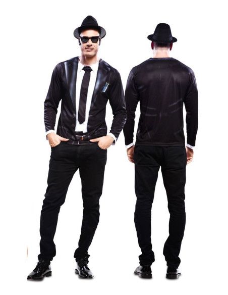 Detalle - Camiseta disfraz Bluesman para Hombre