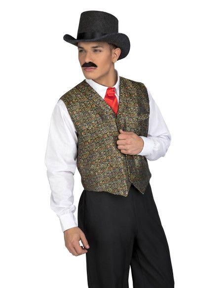 Disfraz o Chaleco de Vaquero con estampado para Hombre